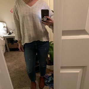 Knit V-neck Zara sweater